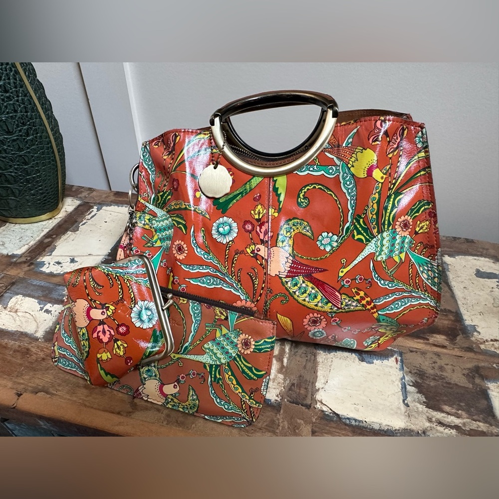 Patricia Nash Arenzano large tote Bird of Paradise